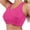 Hot Pink, variant on Sports Bra Tank Tops for Women Racerback Workout Crop Top Cross Back Round Neck Athletic Shirts( Green, M )