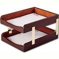 thumbnail image 3 of Dacasso Brown Crocodile Embossed Leather Desk Set, 10-Piece, 3 of 4