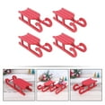 thumbnail image 5 of 4 Pcs Christmas Sleigh Decoration Ornaments Miniature Scene Props Tree (red) 4pcs Decors Vintage Sled Vacation, 5 of 6