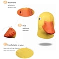 thumbnail image 3 of Duck Mask, Halloween Animal Deluxe Mask, Latex Motif, Yellow With Mask For Costume, 3 of 6