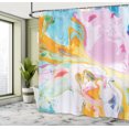 thumbnail image 5 of Ambesonne Abstract Shower Curtain, Surreal Abstract Art, 69"Wx75"L, Multicolor, 5 of 5