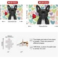 thumbnail image 3 of FREEAMG Cute Funny French Bulldog Dog Rose Love 500 Piece Jigsaw Puzzle, Wall Artwork Puzzle Games for Adults Teens 20.5" L X 14.9" W, 3 of 7