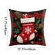 thumbnail image 3 of Fundas de almohada navideñas de 45x45 cm (17,7x17,7 pulgadas), fundas decorativas con tela suave y cremallera oculta para decoración del hogar. Funda de almohada de algodón., 3 of 6
