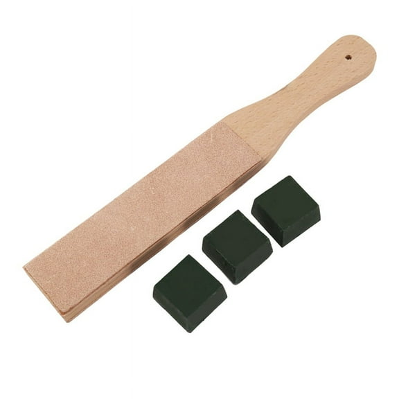 Leather Stropping Leather Strop Board 3 Packs Leather Sharpening Polishing Compound Hone Knife Sharpener