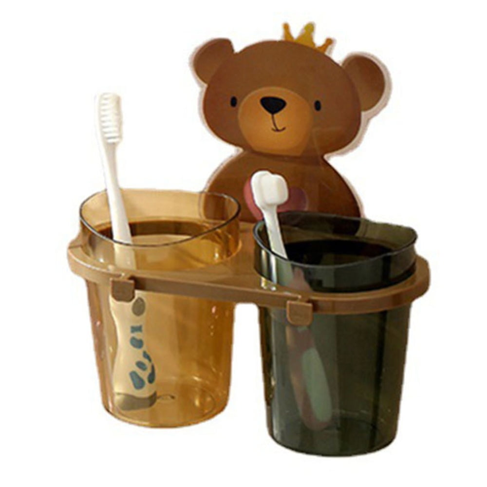 Hhdxre Mouthwash Cup with WallMounted Cup Holder Non Punching for