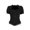 j55-Black, variant on LIIPEE Womens Halloween Gothic Dark Elegant Short Sleeve Lace Square Neck Blouse,XS-L