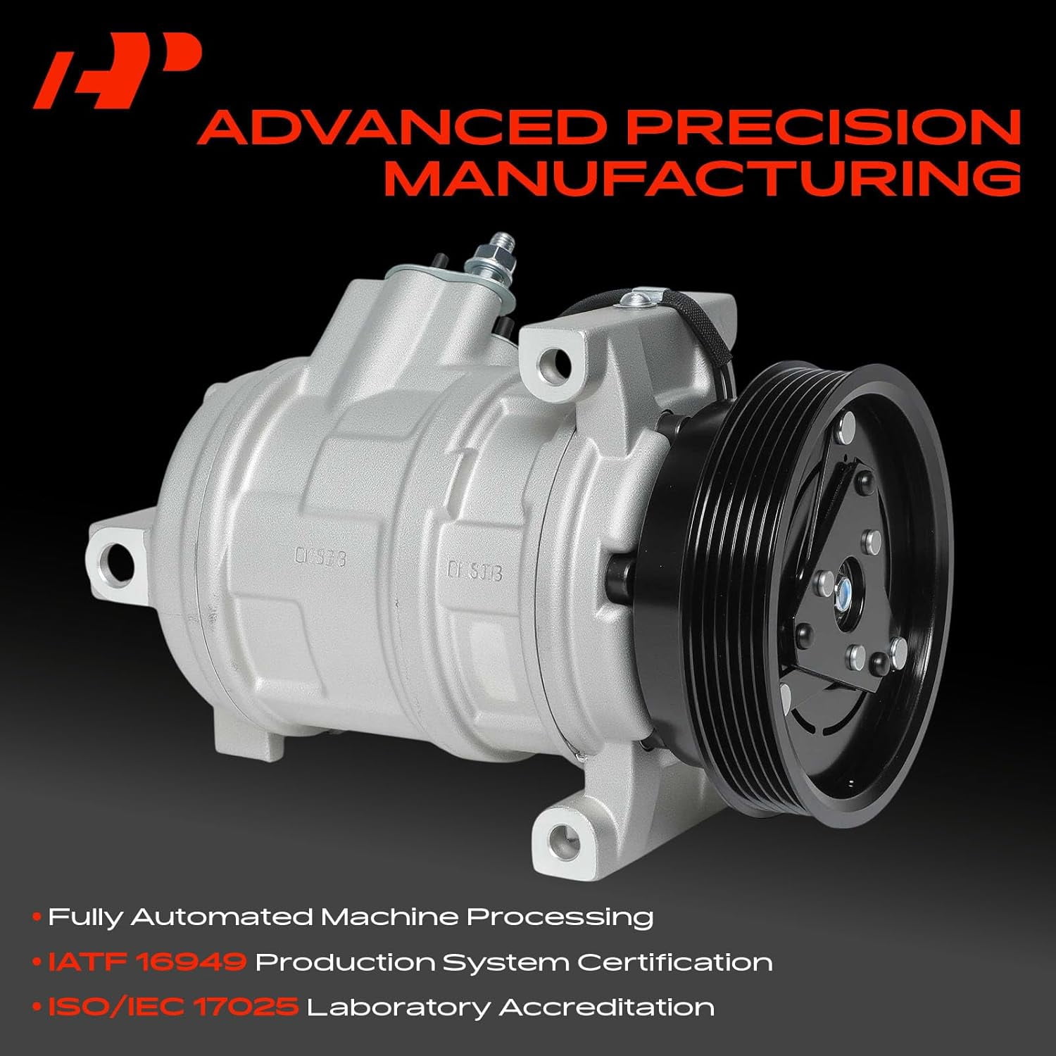 A-Premium A/C AC Compressor with Clutch Compatible with Chrysler 300 2005-2006, Dodge Charger 2006, Magnum 2005-2006 V6 3.5L, Replace# 98333