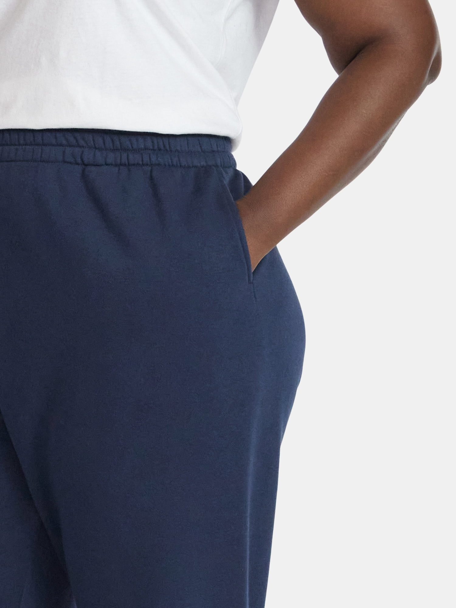 Terra & Sky Women's Plus Fleece Jogger Sweatpants, Size 0X-5X
