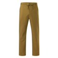 thumbnail image 2 of KaLI_store Mens Pants Casual Mens Casual Cargo Pants Elastic Waist Stretch Drawstring Relaxed Fit Pants Khaki,3XL, 2 of 5