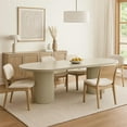 thumbnail image 2 of Liela Oval Dining Table-Double Pedestal Base-Bone White 87 Inch, 2 of 8