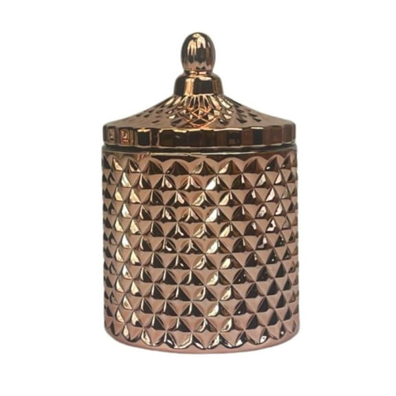 10 oz. France Metallic Rose Gold Empty Candle Making Jar Candle Vessels For DIY Candle-Making Projects (Box of 12) FREE SHIPPING