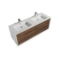 thumbnail image 1 of SERA Fleur Meuble-Lavabo de Salle de Bain Noyer, 1 of 6