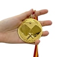 thumbnail image 5 of Unique Bargains 3' Gold Table Tennis Medals, 2Pcs Table Tennis Award Medals for Sports Events, 5 of 5