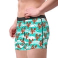 thumbnail image 2 of Sikiie Lobsters Of Turquoise Waves Print Men's Boxer Briefs, Elastic Waistband Boxer Briefs Leggings-Medium, 2 of 5