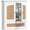 Arched Rattan Doors, variant on Bathroom Cabinet Wall Mounted, Small Bathroom Wall Cabinet Over Toilet, Medicine Cabinet Organizer with Doors and Adjustable Shelf