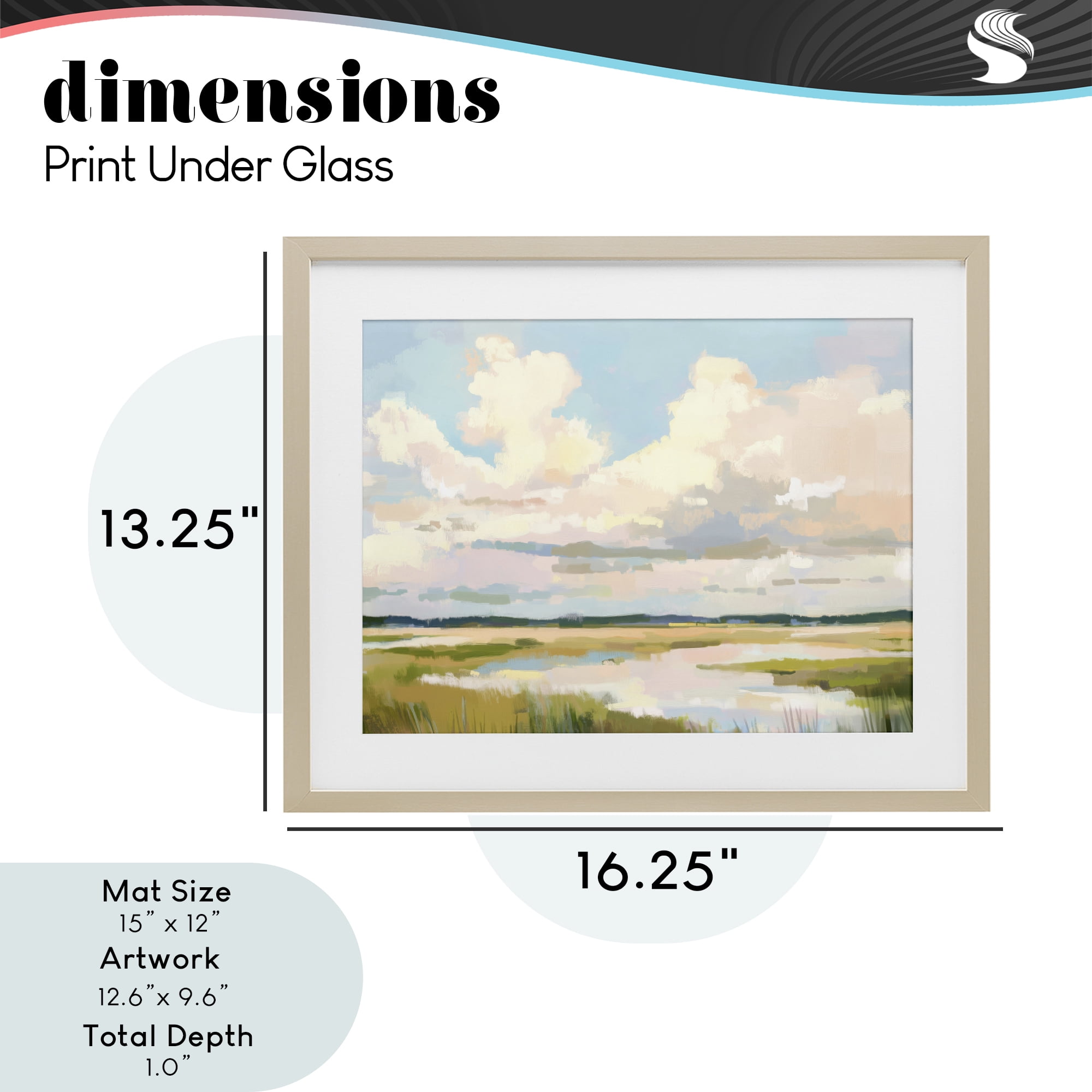 Stupell Industries Lowcountry Marsh at Dawn Birch Framed Print Under Glass, design by LSR Design Studio
