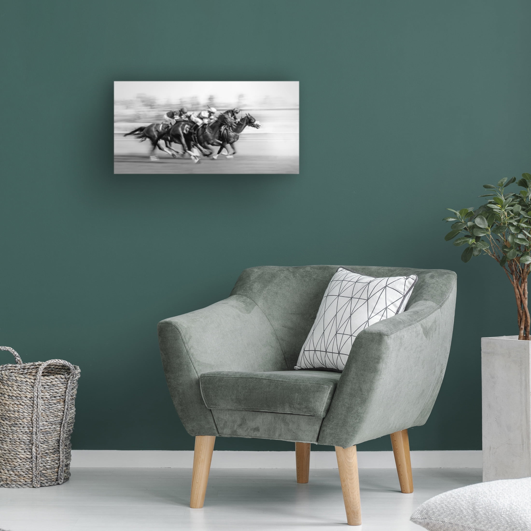 Trademark Fine Art little7 Horse Racing Queens Plate Canvas Wall Art