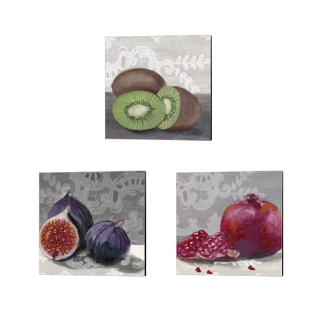 Great Art Now Laura's Harvest by Alicia Ludwig 3 Piece Canvas Art Set Each 14W x 14H