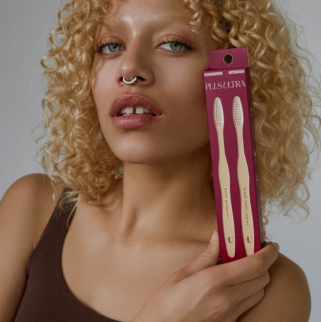 (Pack Of 12) Plus Ultra Toothbrush Bamboo 2 Each