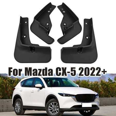 Yuri Black Splash Guards Mud Flaps Guards Parts For Mazda CX5/CX-5 SUV 2022+