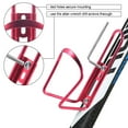 thumbnail image 2 of Universal Water Bottle Bike Cage Lightweight Aluminum Alloy Bicycle Brackets for MTB Road - Red, 2 of 7