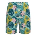 thumbnail image 6 of Naloa Tropical Floral Men's Beach Shorts, Surfing shorts, Swim trunks, Quick Dry Swim Trunks for Surfing Beach Fun - Large, 6 of 9