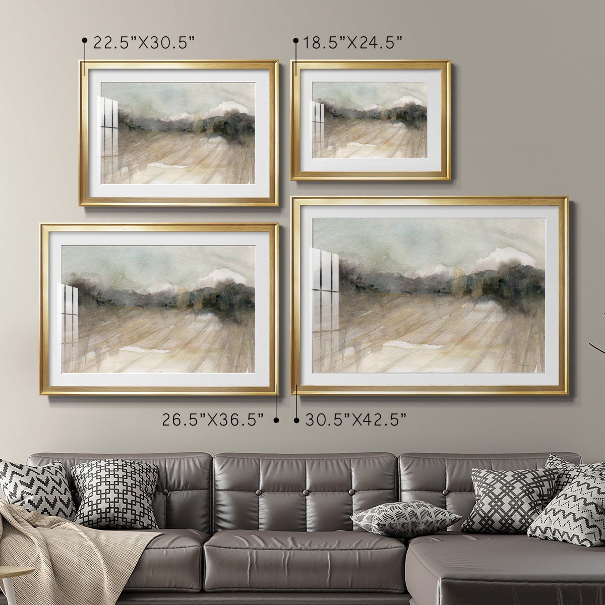 Abstract Field Premium Framed Print - Ready to Hang