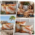 thumbnail image 5 of Orange Maple Leaves Fall Outdoor Waterproof Pillow Covers, Fox Pumpkins Vintage Beige Rustic Decorative Rectangle Throw Pillowcase Sofa Cushion Sham for Patio/Couch/Chair, 20"x12" 2 Pack, 5 of 8