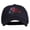 Navy, variant on US State New Jersey Violet Flower Embroidered Cap - Red OSFM