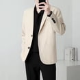 thumbnail image 2 of Chaqueta de traje de hombre de abrigo blanco, chaqueta de vestir para hombre chino, diseñador de lujo de negocios, nueva ropa de moda de primavera 2024, 2 of 4