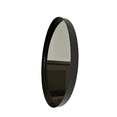 thumbnail image 2 of Espejo Redondo 40cm Marco de Acero Negro., 2 of 5