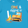 thumbnail image 4 of Inktastic One and Digging It Bulldozer 1st Birthday Boys or Girls Baby T-Shirt, 4 of 5
