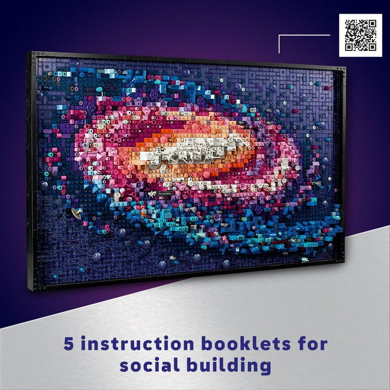 LEGO Art The Milky Way Galaxy Wall Art Décor Set 31212 - Walmart.com