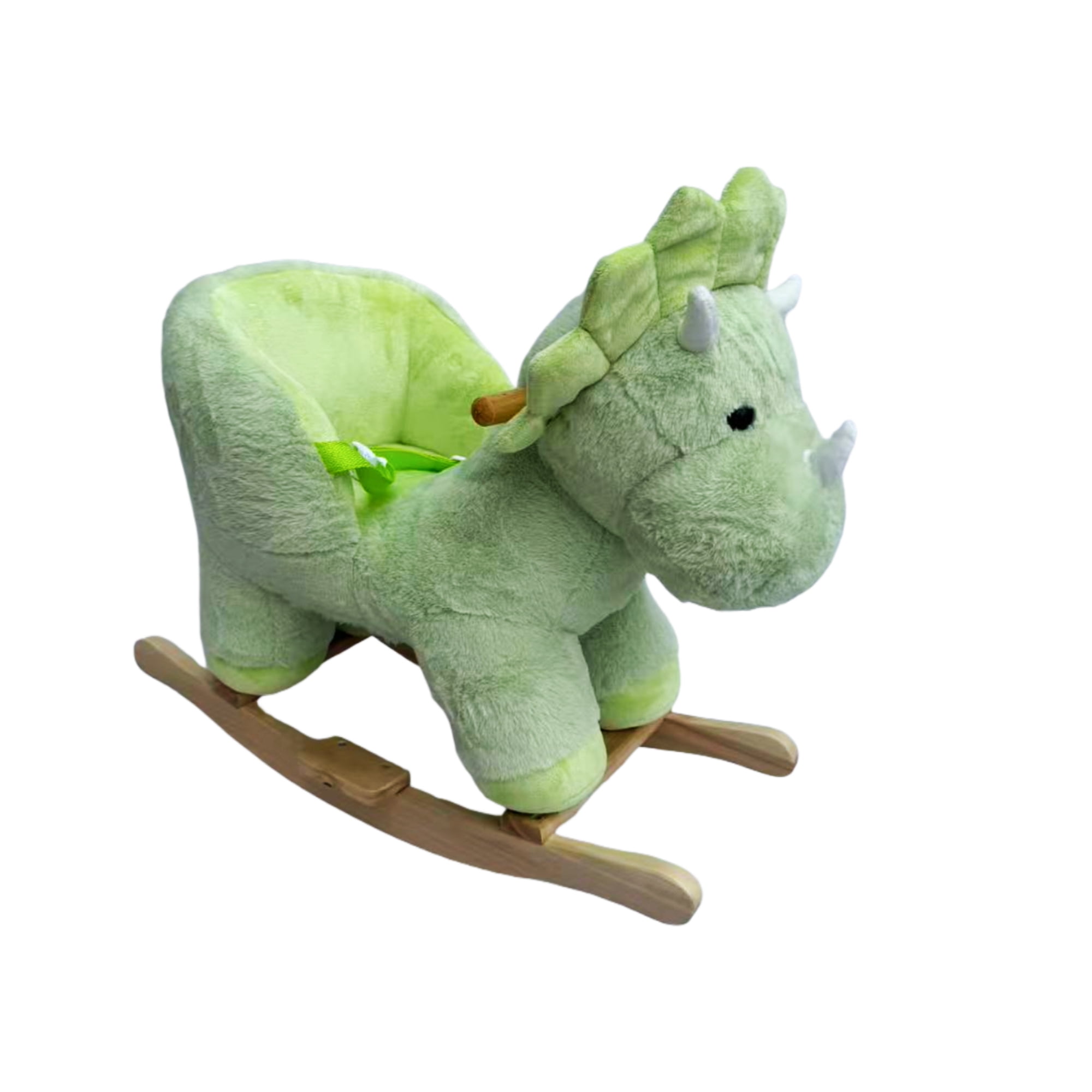 Alvantor Kids Rocking Horse Dinosaur Ride-On Toy with Music for 1-3 Years Green