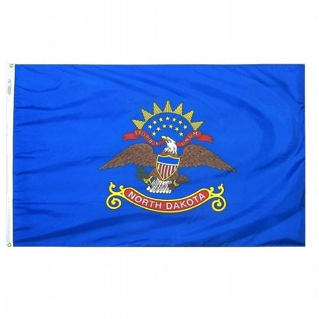3 Pi x 5 Pi Nyl-Glo Drapeau Dakota du Nord
