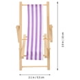 thumbnail image 2 of 2 Pcs Chaise Longue de Simulation Chaise Pliante de Maison de Poupée Mini Ornement Décoratif, 2 of 8