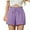 Purple, variant on Pxkloy Womens Summer Shorts with Pockets High Waist Wide Leg Cute Short Ruffle Waist Drawstring Casual Shorts for Vacation Blue,S