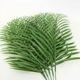 thumbnail image 2 of 12 Pcs Artificial Palm Leaves Tropical Plants Palm Fronds Faux Palm Leaves with Stem Fake Large Palm Leaves for Tropical Jungle Green Leaves Party Decorations, 2 of 5