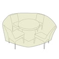 thumbnail image 3 of Two Dogs Designs 84" Round Table Set Cover, 3 of 6