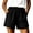 #01 Black 【Mix & Match: Stock Up on Your Favorite Colors】, variant on Women's Cotton Loose Casual Shorts with Pockets, Elastic Waist Comfy Fit, Functional Side Pockets for Daily Wear, Soft Stretch Summer Bottoms for Walking, Travel, | TruBelle,Black L