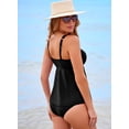 thumbnail image 4 of Bañador Tankini Aleumdr para mujer Tummy Control, color negro, 4 of 8
