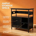 thumbnail image 7 of Heavy Duty 40-50 Gallon Aquarium Stand – 4-Tier Metal & Wood Open Storage Shelves, Built-In Power Outlets, Sturdy Legs, Multi-Purpose Rack for Fish Tank, Terrarium & Home Storage, 7 of 7