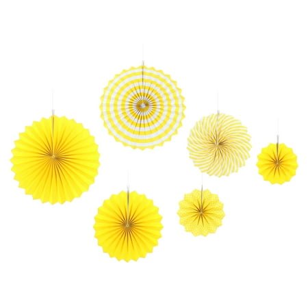 

Rosarivae 6 Pcs Folding Fan Adornments Folding Fan Prop Wedding Decorative Accessories