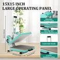 thumbnail image 2 of Heat Press Machine 15 x 15 Inch Large Operating Panel T-Shirts Heat Press, Fast Heating, Digital Sublimation Printer High Pressure Heat Press Machine for Clothes Canvas Bags Pillows Placemats, 2 of 7