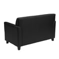thumbnail image 2 of Bowery Hill Diplomat Leather Loveseat in Black, 2 of 2