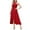 Red, variant on Wdgfv Elegant Women's Solid Color Party Dress for Prom Evening Formal Occasions and Casual Wear Red M