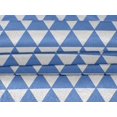 thumbnail image 4 of oneOone Velvet Light Blue Fabric Triangle Sewing Craft Projects Fabric Prints By Yard 58 Inch Wide - ZC, 4 of 5