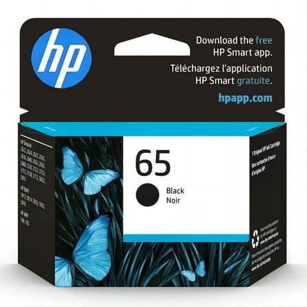 65 Black Ink Cartridges for HP 65 Ink Cartridge for HP Ink 65 Black Combo Compatible Printers(1 Black)