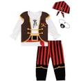 thumbnail image 1 of Set de disfraz de pirata Auggle para niños pequeños, Halloween, 12 a 18 m, 1 of 7