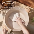 thumbnail image 5 of Carote 10QT Nonstick Ceramic Dutch Oven, Non Toxic Stock Pot with Glass Lid, Cooking Pot, Easy to Clean,  Large Capacity for Big Family Kitchen, All Stoves Compatible Taupe, 5 of 10
